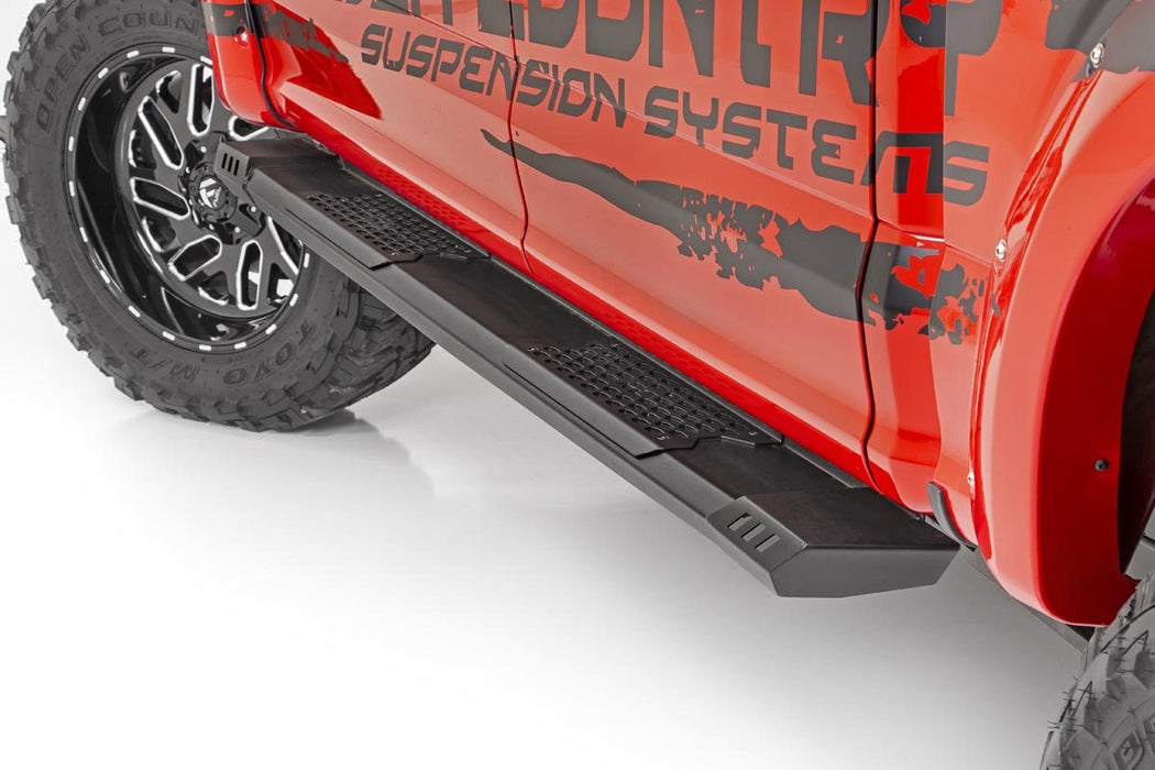 Rough Country SRB01900 Chevy HD2 Running Boards 19-20 GM 1500/2500 HD Crew Cab Rough Country - Truck Part Superstore