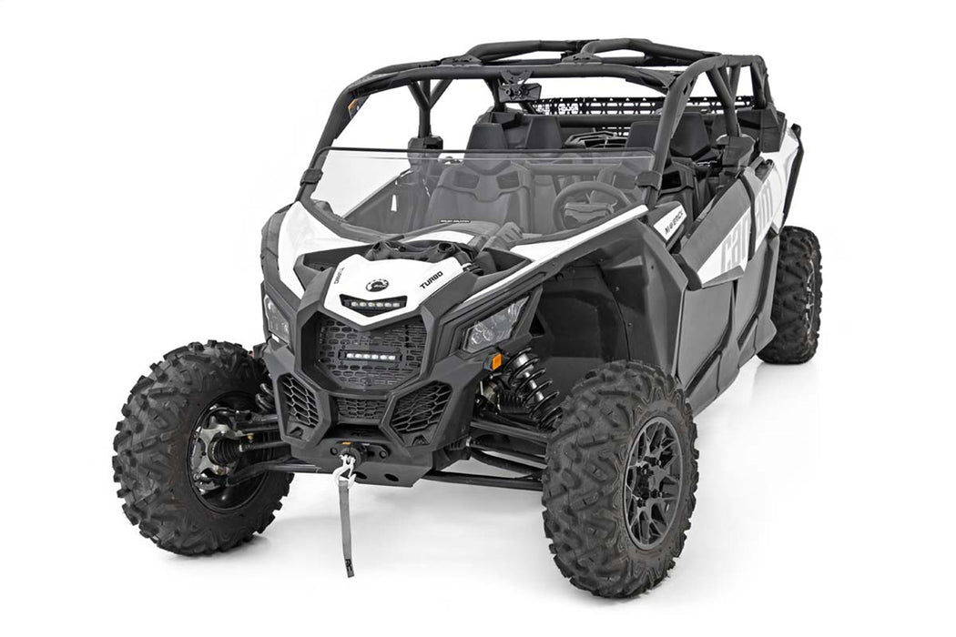 Rough Country 98172031A Half Windshield Scratch Resistant 17-22 Can-Am Maverick X3 4WD Rough Country - Truck Part Superstore