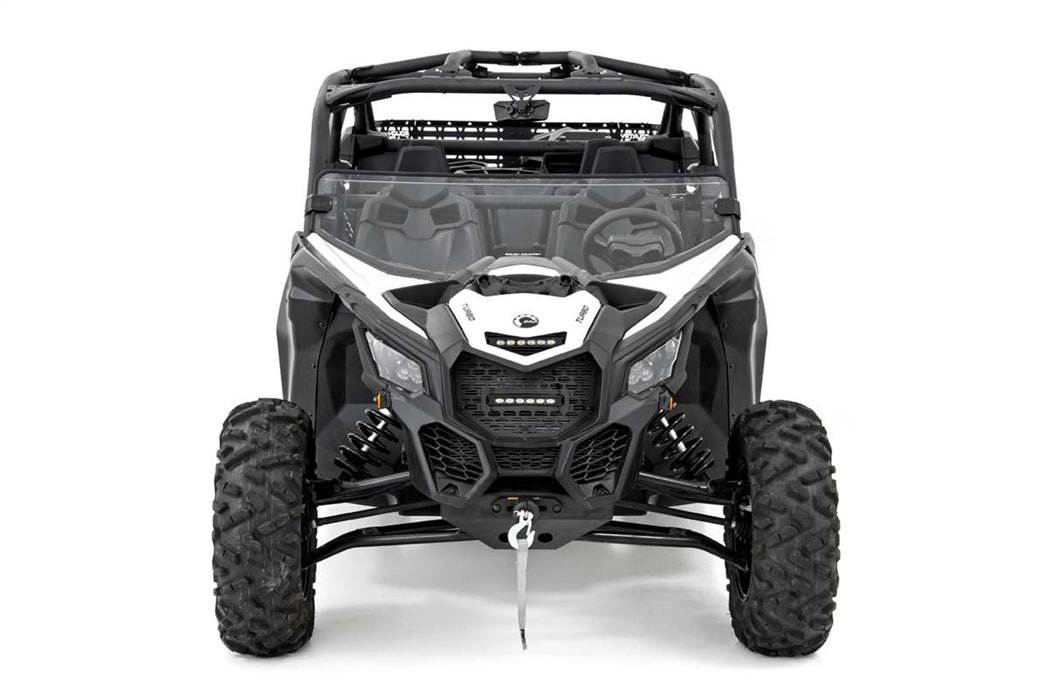 Rough Country 98172031 Can-Am Scratch Resistant Half Windshield 17-20 Maverick X3 Rough Country - Truck Part Superstore