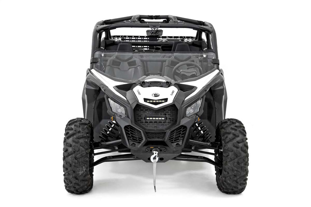 Rough Country 98172031A Half Windshield Scratch Resistant 17-22 Can-Am Maverick X3 4WD Rough Country - Truck Part Superstore