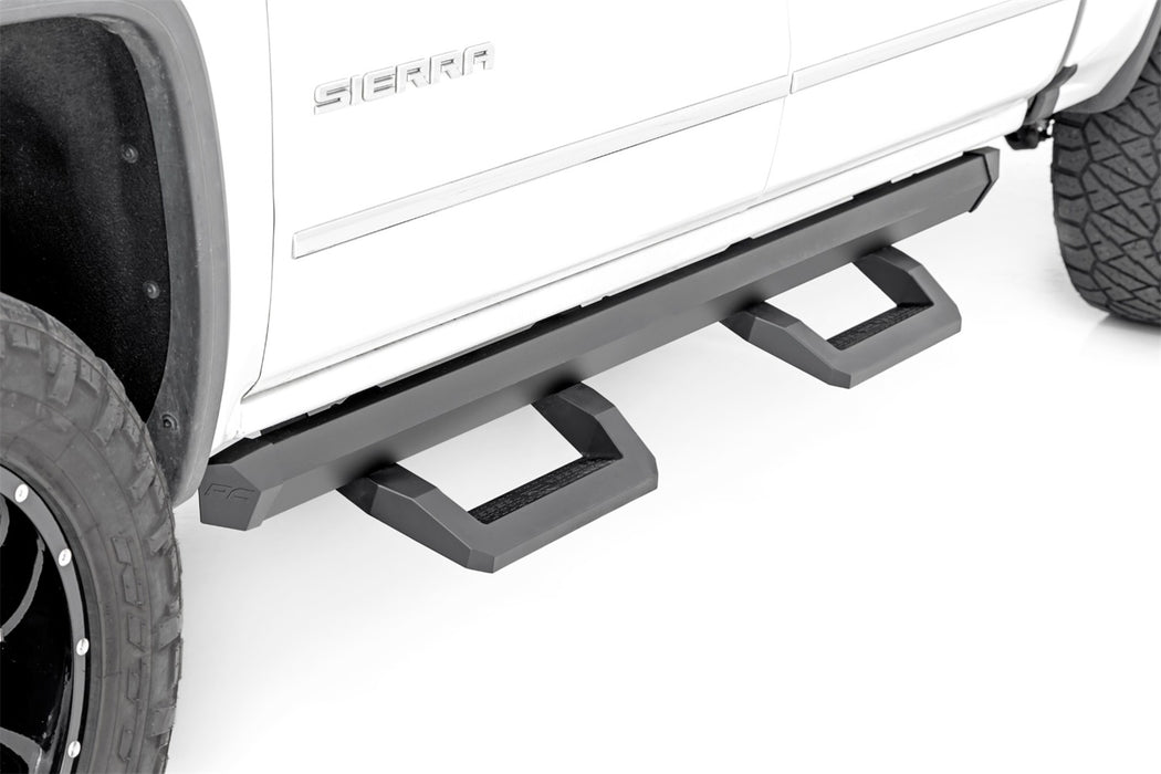 Rough Country 12001 SR2 Adjustable Aluminum Steps Crew Cab 07-18 Chevy/GMC 1500/2500HD/3500HD Rough Country - Truck Part Superstore