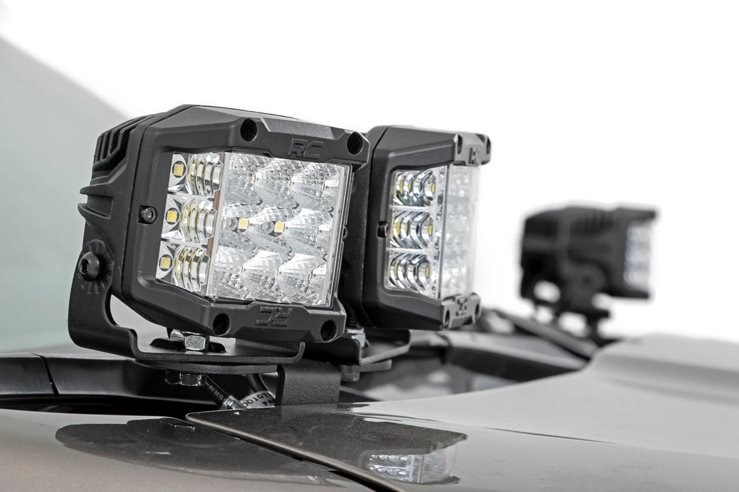Rough Country 70873 Subaru 3-inch LED Lower Windshield Ditch Kit 14-18 Forester Wide Angle Osram Rough Country - Truck Part Superstore