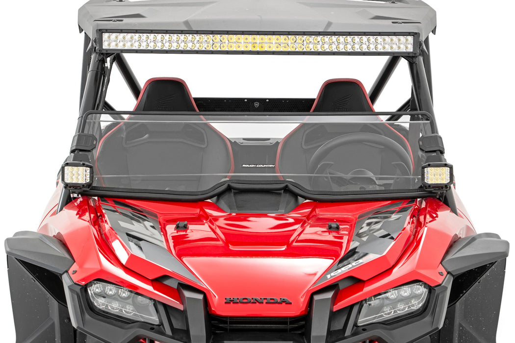 Rough Country 98182021 Honda Scratch Resistant Half Windshield (2019-2020 Honda Talon) Rough Country - Truck Part Superstore