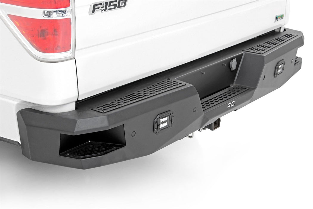 Rough Country 51092 Rear LED Bumper; Black; Black Series LED; Spot; - Truck Part Superstore