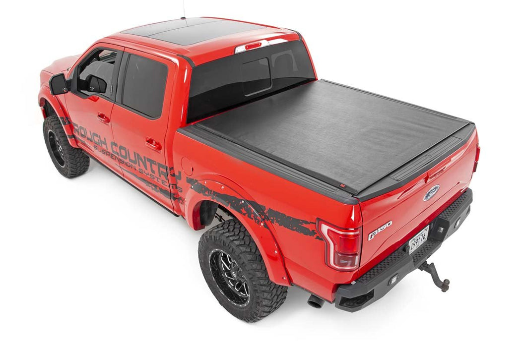 Rough Country 48716501 Toyota Soft Roll-Up Bed Cover 5 Foot Bed 16-21 Toyota Tacoma Rough Country - Truck Part Superstore