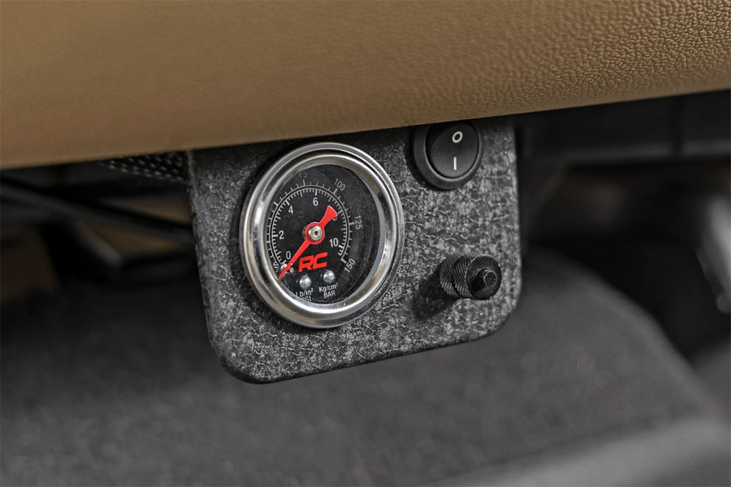 Rough Country 10100 Onboard Air Bag Compressor Kit w/Gauge - Truck Part Superstore