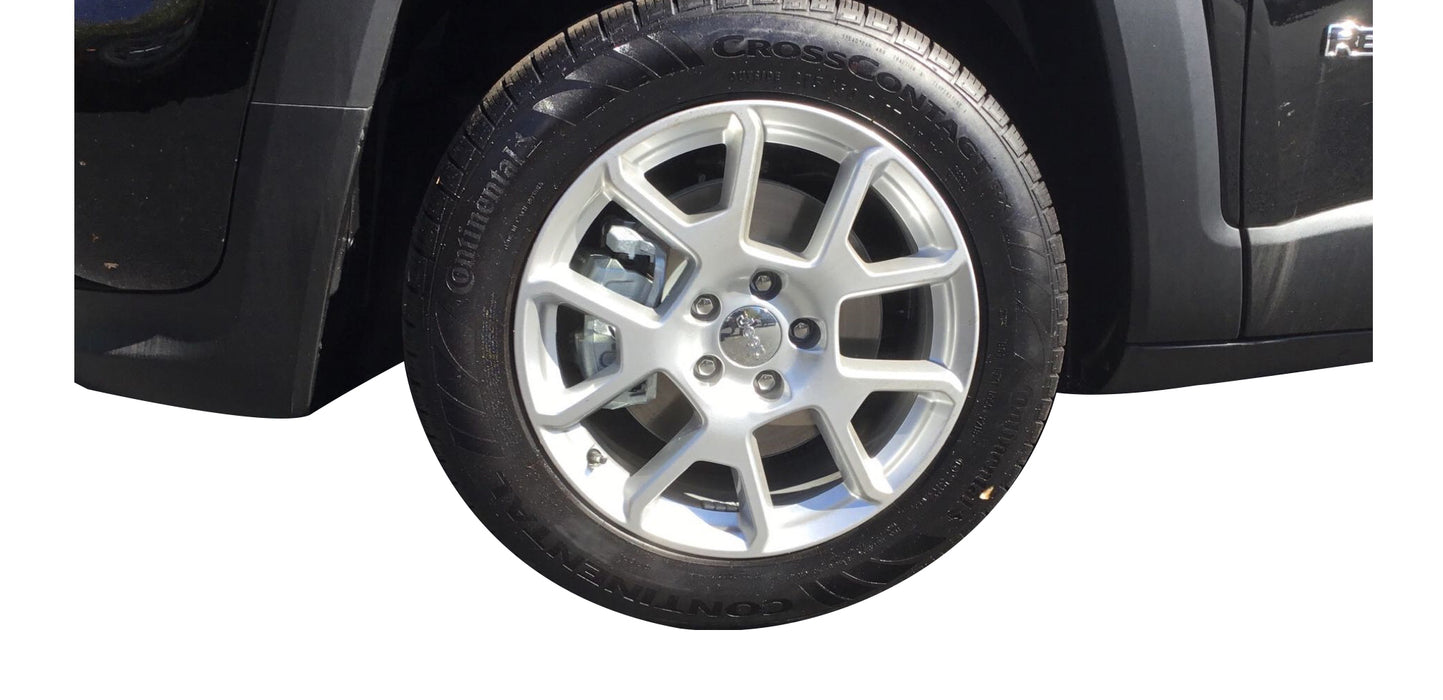 Coast To Coast IWCIMP443X 17 Inch; Five V-Style Spoke; Painted Chrome; ABS Plastic; Set Of 4 - Truck Part Superstore