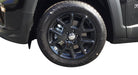 Coast To Coast IWCIMP443BLK 17 Inch; Five V-Style Spoke; Painted Black; ABS Plastic; Set Of 4 - Truck Part Superstore