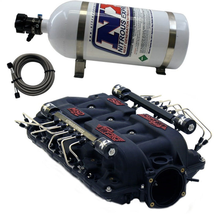 Nitrous Express INTAKE025 MSD AIRFORCE MANIFOLD FOR LS7 HEADS W/SHARK DIRECT PORT - Truck Part Superstore