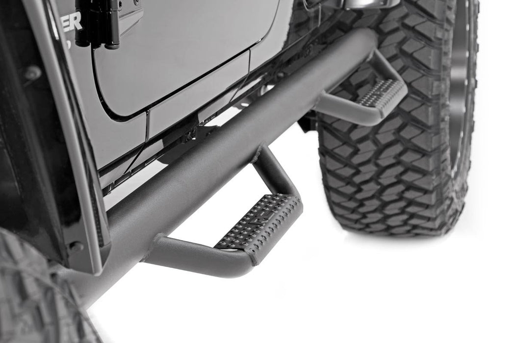 Rough Country 90764 Jeep Wheel to Wheel Nerf Steps 07-18 Wrangler JK 4 Door Rough Country - Truck Part Superstore