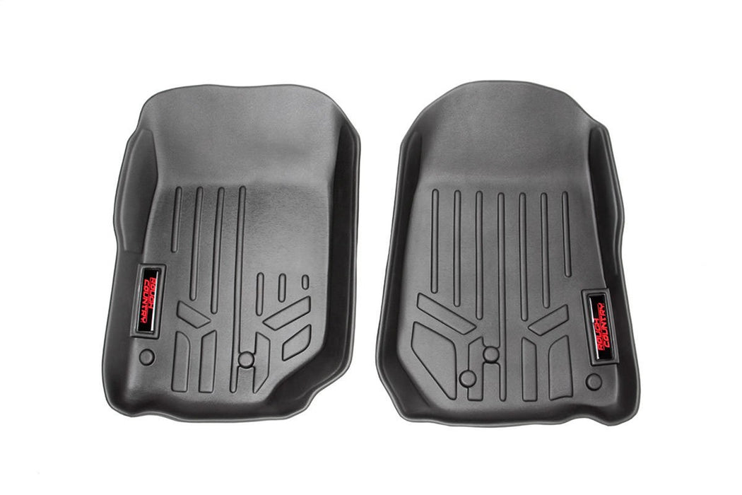 Rough Country M-60200 Heavy Duty Floor Mats Front-97-06 Jeep Wrangler TJ Rough Country - Truck Part Superstore