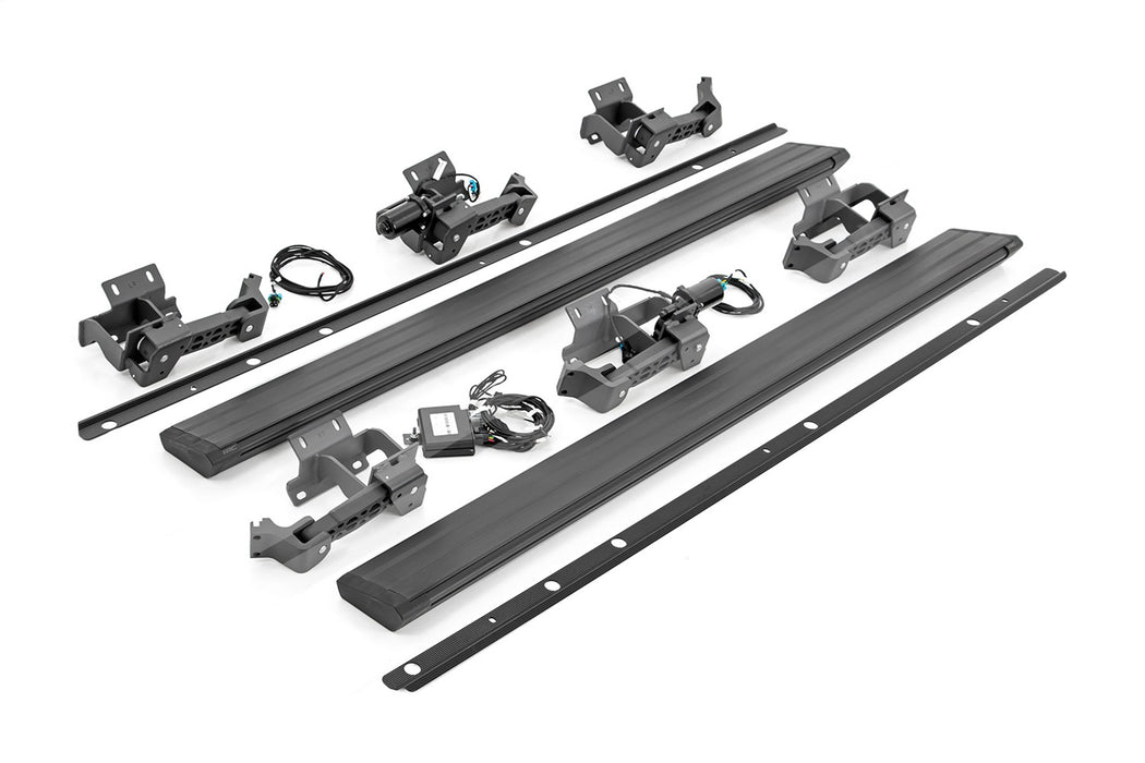 Rough Country PSB81420 Retract Power Board Steps; 6 in. Drop; 600 lbs Weight Capacity; - Truck Part Superstore