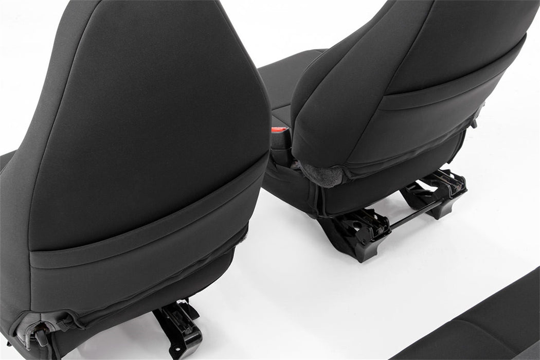 Rough Country 91000 Jeep Neoprene Seat Cover Set Black 97-02 Wrangler TJ Rough Country - Truck Part Superstore