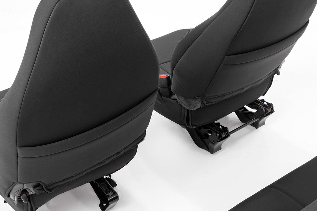 Rough Country 91001 Jeep Neoprene Seat Cover Set Black 03-06 Wrangler TJ Rough Country - Truck Part Superstore