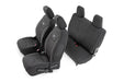 Rough Country 91007 Jeep Neoprene Seat Cover Set Black 13-18 Wrangler JK 2 Door Rough Country - Truck Part Superstore