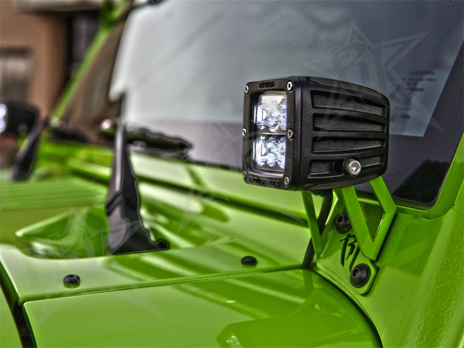 Rigid Industries 40331 07-17 Jeep JK D-Series Pro A-Pillar Mount D-Series Pro RIGID Industries - Truck Part Superstore