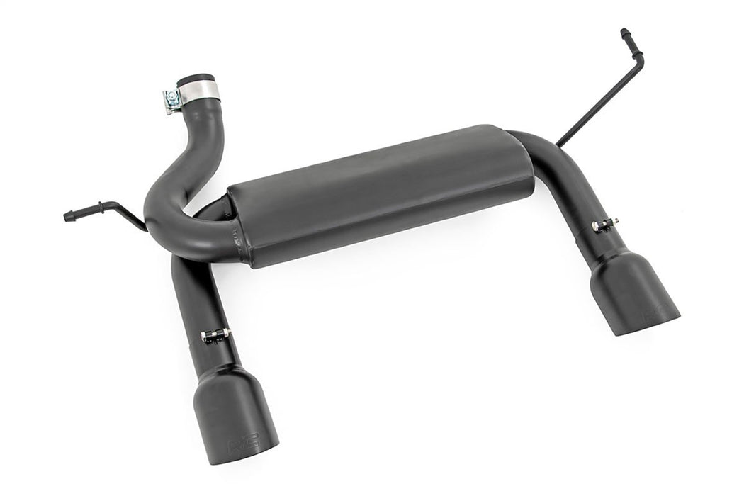 Rough Country 96002A Jeep Dual Outlet Performance Exhaust - Black 07-18 Wrangler JK Rough Country - Truck Part Superstore