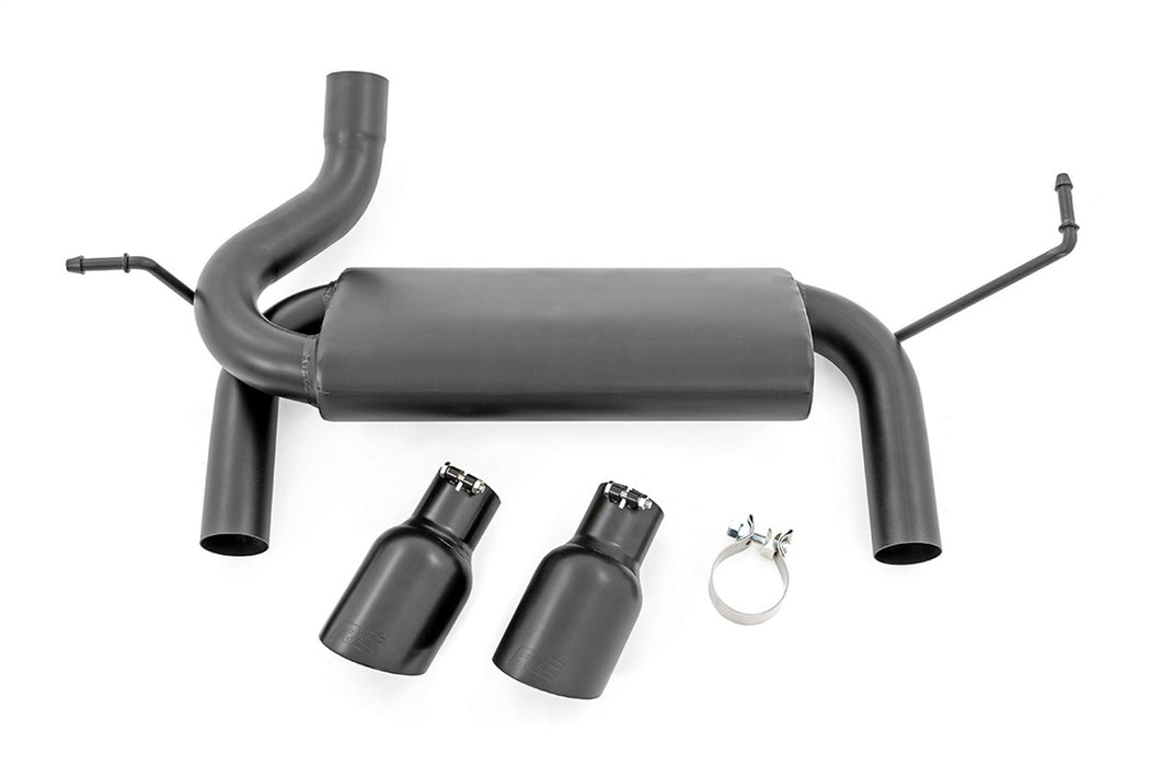 Rough Country 96002A Jeep Dual Outlet Performance Exhaust - Black 07-18 Wrangler JK Rough Country - Truck Part Superstore