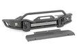 Rough Country 10647 Front Winch Bumper; Tubular; Skid Plate; Satin Black; - Truck Part Superstore