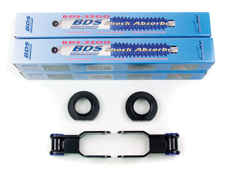 BDS Suspension 484H .75in Front/1in Rear Shackle - Truck Part Superstore