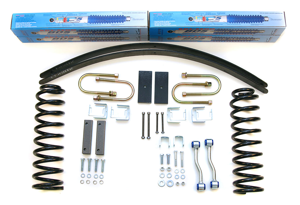 BDS Suspension 433H 84-01 XJ 2wd/4wd 3/2.5 Blk&AAL w/8.28 - Truck Part Superstore