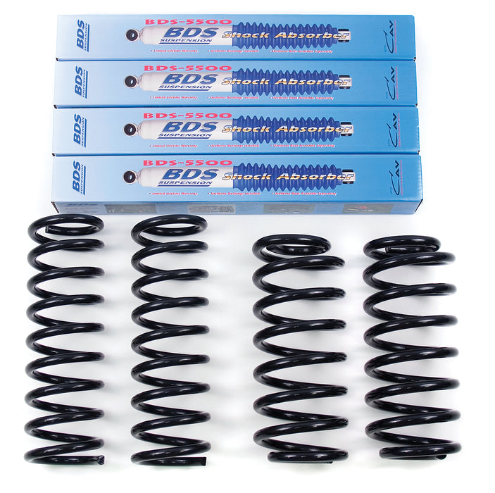 BDS Suspension 447H 99-04 WJ 2/2 Coil Spring Kit - Truck Part Superstore
