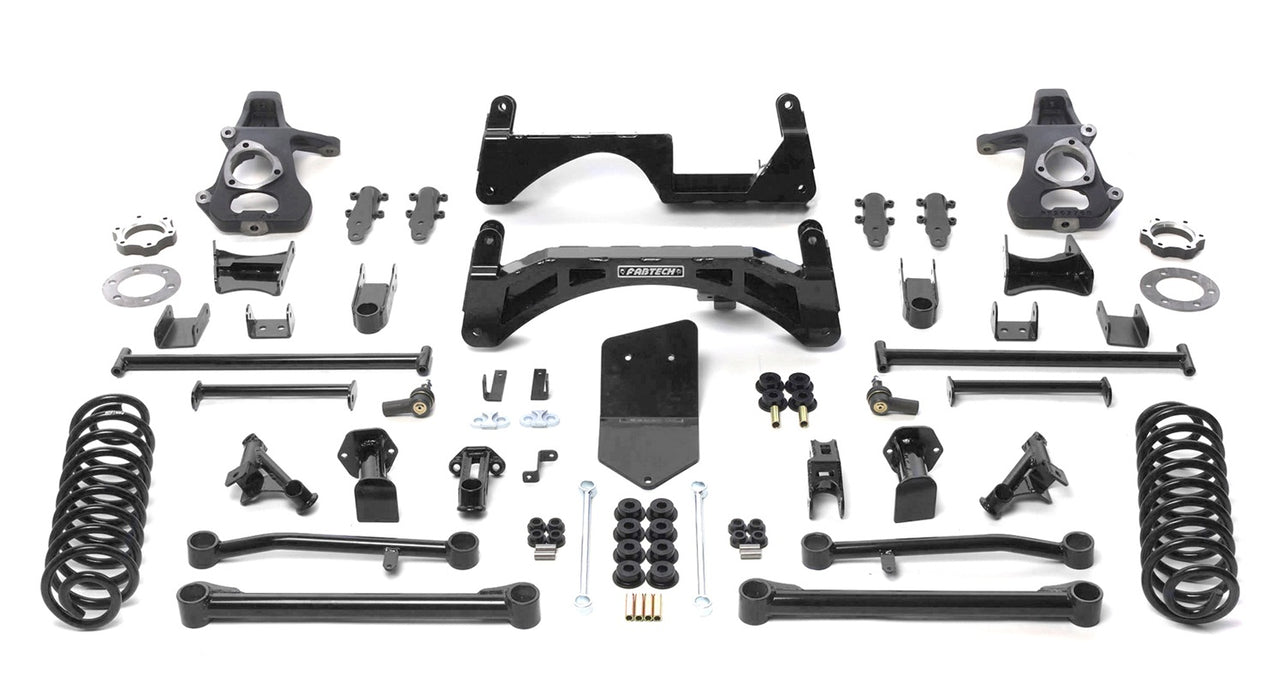 Fabtech K1019 Coil Spring Kit; Black; Rear; For 6 in. Lift; For PN[K1019/K1021DB]; - Truck Part Superstore