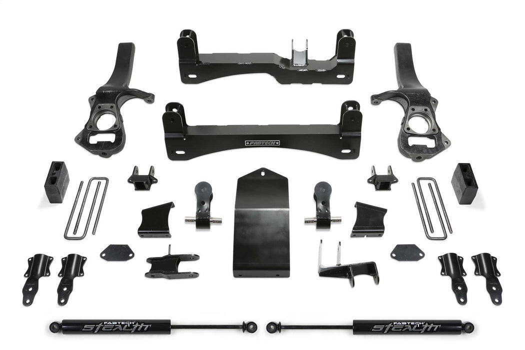 Fabtech K1136M Basic Lift System w/Shocks; 4 in. Lift; w/Rear Stealth Shocks; - Truck Part Superstore