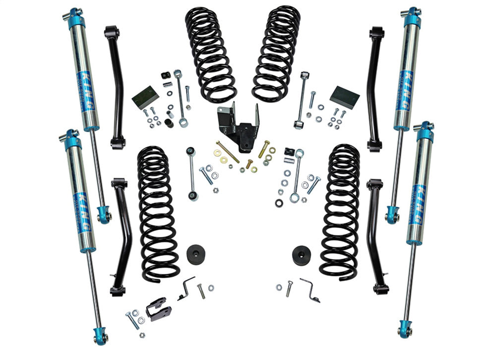 Superlift K184KG Dual Rate Coil 4in. Lift Kit w/KING 2.0 Shocks-18-22 Wrangler JL-4Dr - Truck Part Superstore