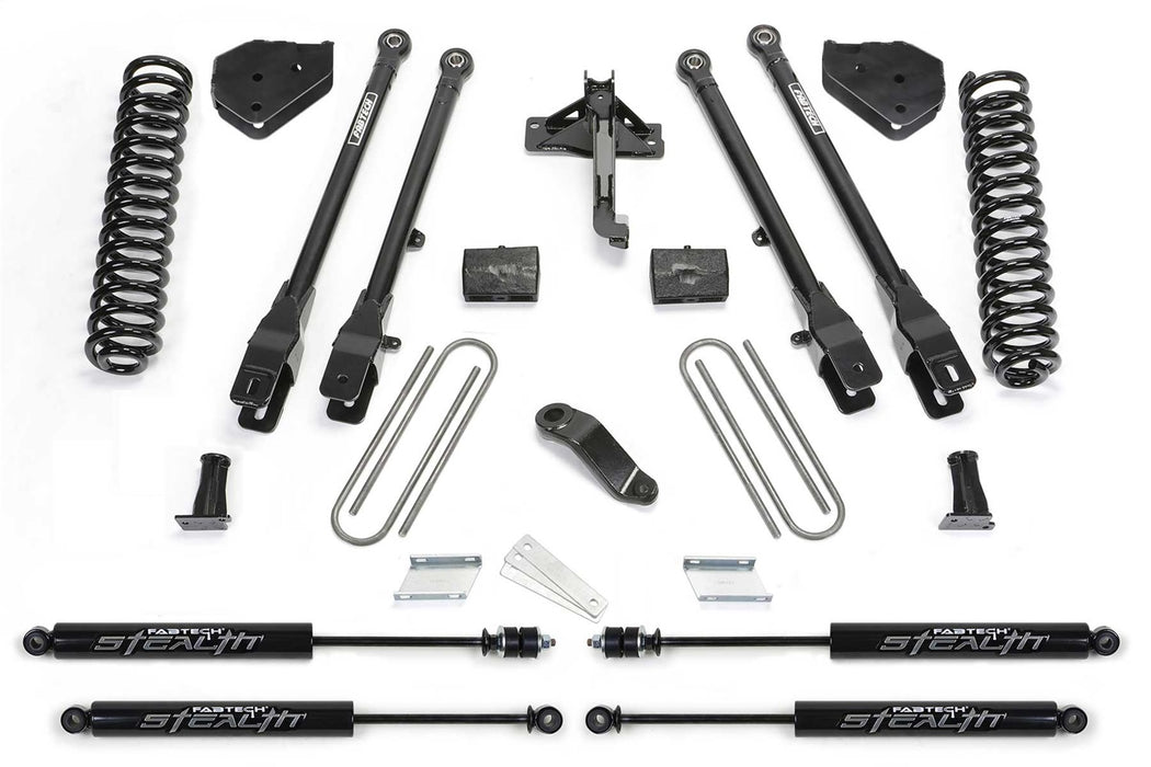 Fabtech K2337M 4 Link Lift System; 6 in. Lift; w/Coils And Stealth; - Truck Part Superstore