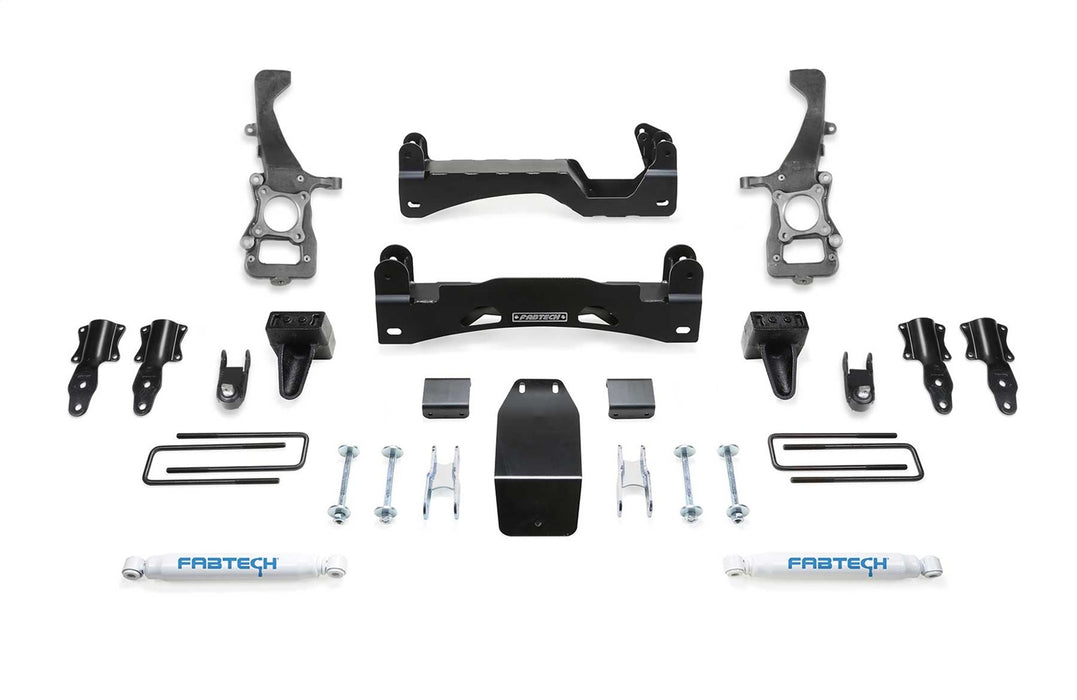Fabtech K2371 Basic Lift System w/Shocks; w/Rear Perfomance Shocks; 6 in. Lift; - Truck Part Superstore