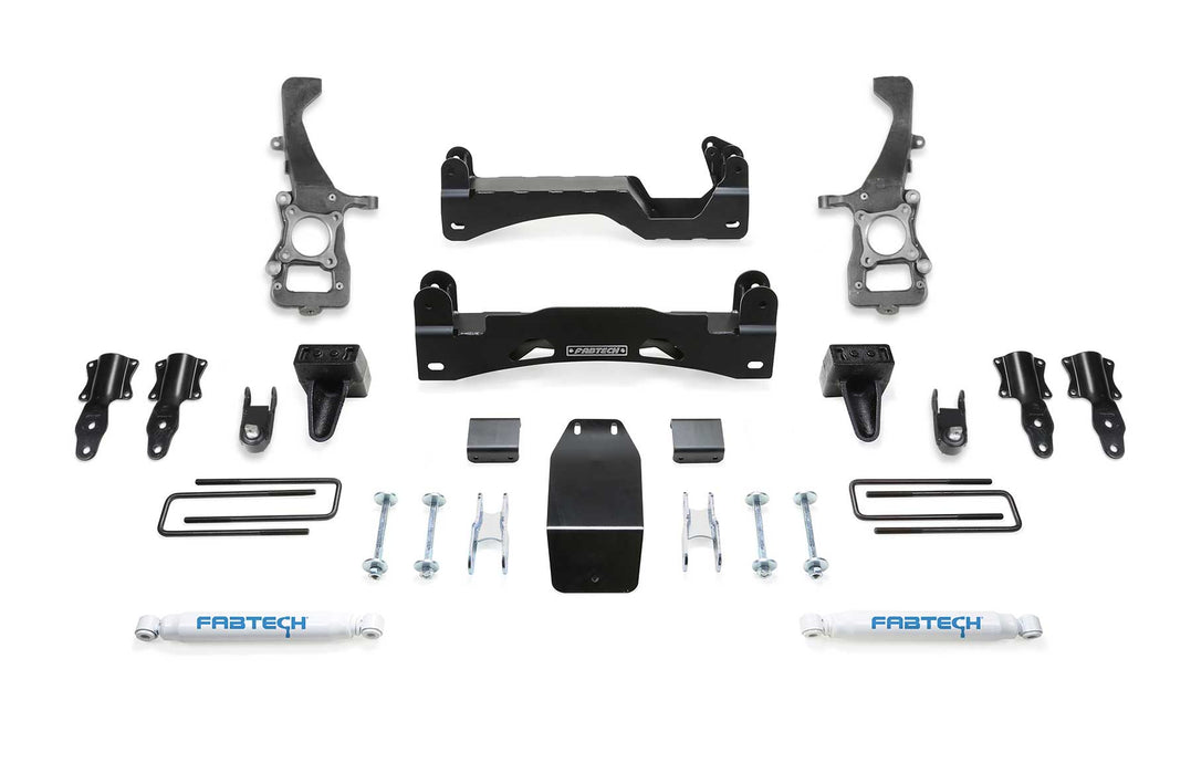Fabtech K2371 Basic Lift System w/Shocks; w/Rear Perfomance Shocks; 6 in. Lift; - Truck Part Superstore