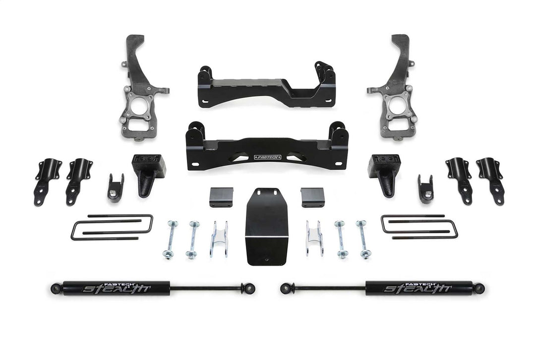 Fabtech K2371M Basic Lift System w/Shocks; w/Rear Stealth Shocks; 6 in. Lift; - Truck Part Superstore
