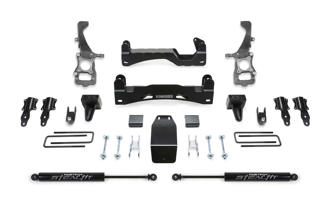 Fabtech K2371M Basic Lift System w/Shocks; w/Rear Stealth Shocks; 6 in. Lift; - Truck Part Superstore