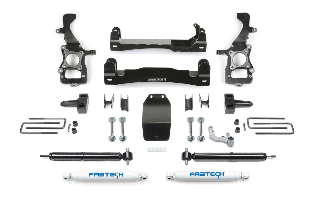 Fabtech K2386 Basic Lift System w/Shocks; 4 in. Lift; w/Rear Performance Shocks; - Truck Part Superstore