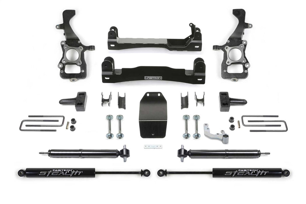 Fabtech K2386M Basic Lift System w/Shocks; 4 in. Lift; w/Rear Stealth Shocks; - Truck Part Superstore