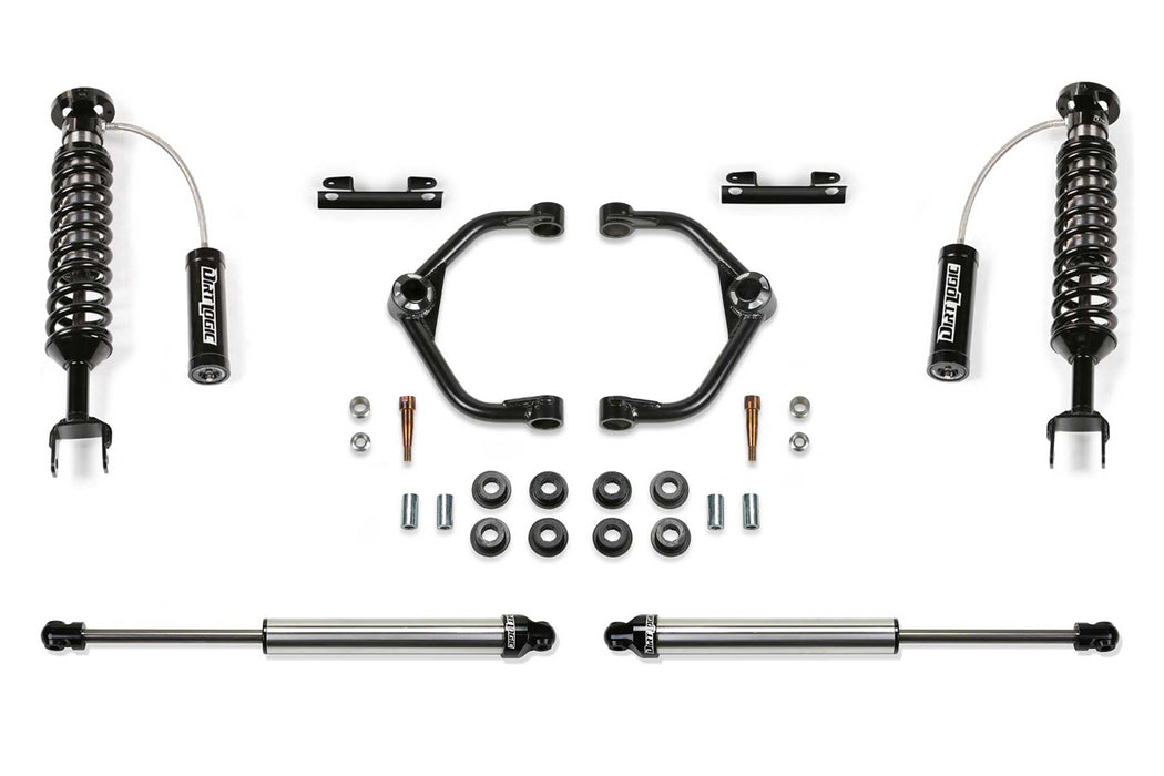 Fabtech K3172DL Uniball UCA Lift System w/Shocks - Truck Part Superstore