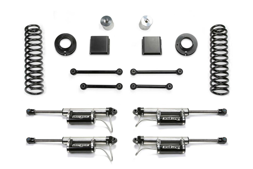 Fabtech K4191DL Sport Lift System w/Shock; 3 in. w/2.25DLSS Resi; - Truck Part Superstore
