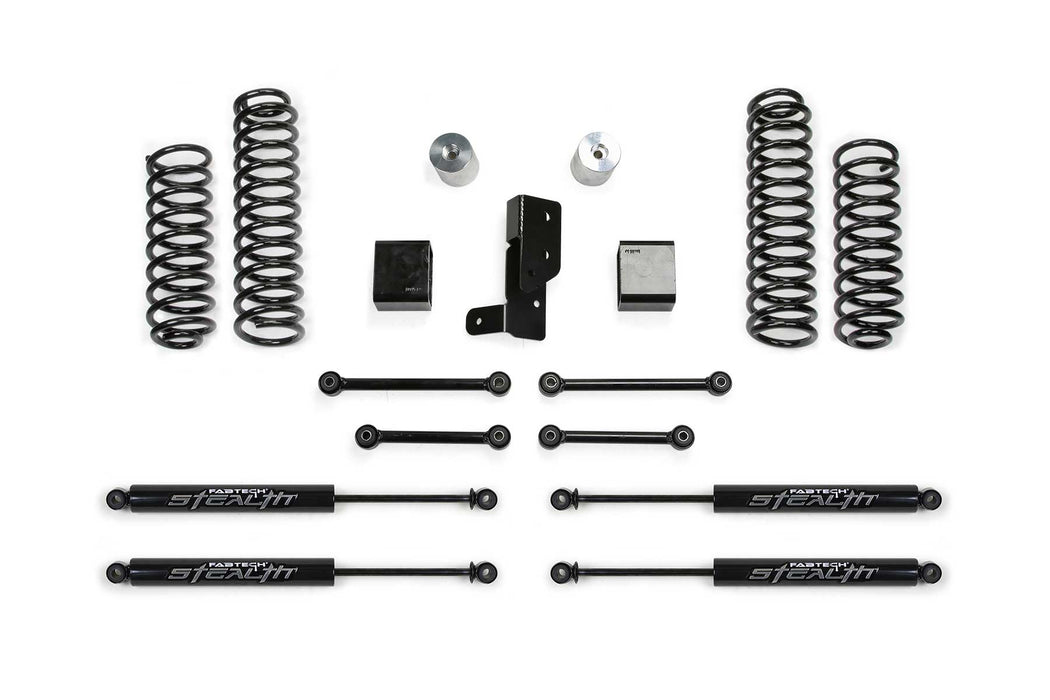 Fabtech K4205M Sport Lift System w/Shock; 3 in. w/Stealth Shocks; - Truck Part Superstore