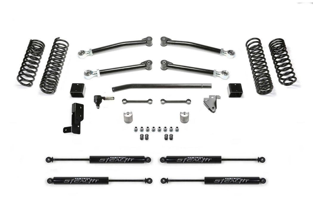 Fabtech K4209M Trail Lift System; 5 in. w/Stealth Shocks; w/Drag Link/Trail Kit; - Truck Part Superstore