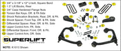 Superlift K1013 3in. Lift Kit-20-22 Silverado/Sierra 2500HD/3500HD w/out Overload Leaf Springs - Truck Part Superstore