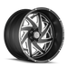 AMERICAN TRUXX FORGED ATF1910-22270-44M ATF1910-221294M KRONOS (ATF1910) MATTE BLACK/MILLED 22X12  8x170/-44mm 125.2mm - Truck Part Superstore