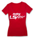 Holley 10139-XLHOL Ladies LS Fest V-Neck T-Shirt; Short Sleeve; X-Large; Red; - Truck Part Superstore