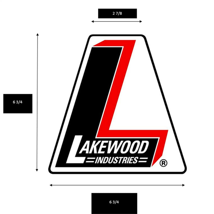 Lakewood 36-422 Lakewood Decal; Red And Black; 6.75 x 6.75 in.; Each; - Truck Part Superstore