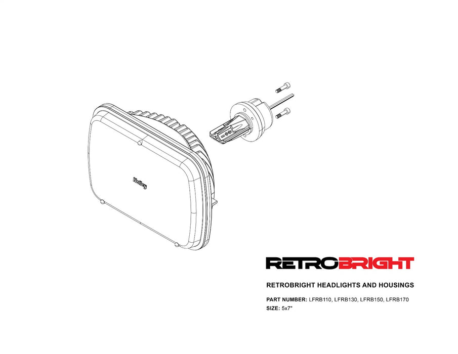 Holley LFRB110 Holley Retrobright LED Headlight - Truck Part Superstore