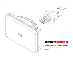 Holley LFRB120 Holley Retrobright LED Headlight - Truck Part Superstore