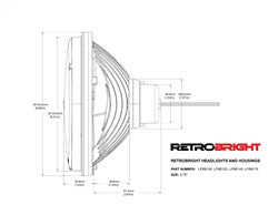 Holley LFRB105 Holley Retrobright LED Headlight - Truck Part Superstore