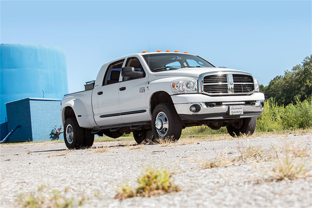 Rough Country 70568BLDRL Dodge Hidden Bumper Kit w/ 20-Inch LED Light Bar Black Series w/ White DRL 03-18 Ram 2500/3500 Rough Country - Truck Part Superstore