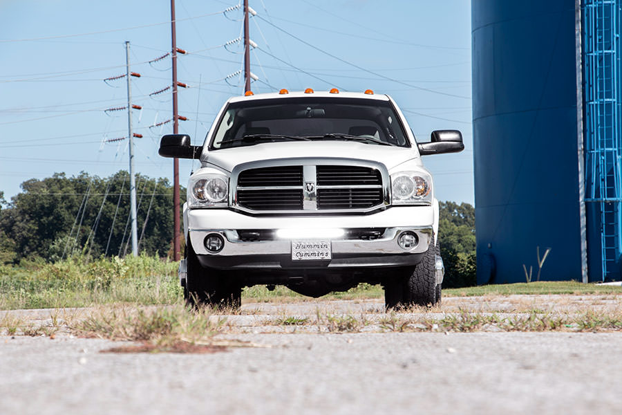 Rough Country 70609 Dodge Hidden Bumper Kit w/ 20-inch LED Light Bar Chrome Series (03-18 Ram 2500/3500) Rough Country - Truck Part Superstore