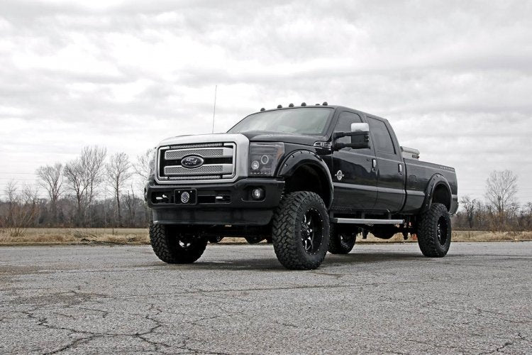 Rough Country 70530BLDRL Ford Super Duty 30-inch Black Series Cree LED Grille Kit w/Cool White DRL (Single) Rough Country - Truck Part Superstore